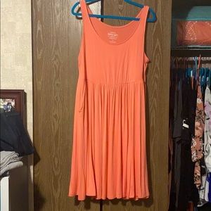 Coral skate dress